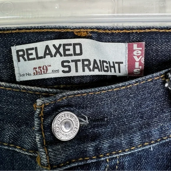 Levi’s 559 Relaxed Straight Fit Jeans in Range Men’s Size 38x30 - Picture 8 of 10